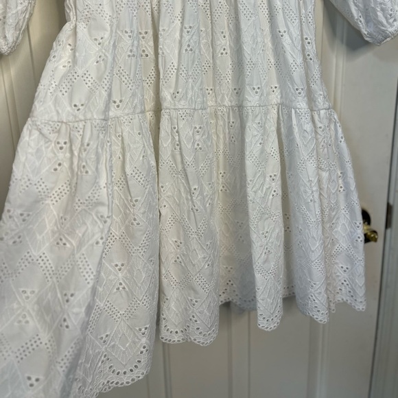 NWOT Hudson North White Eyelet Embroidered Cotton Dress M - Picture 10 of 11